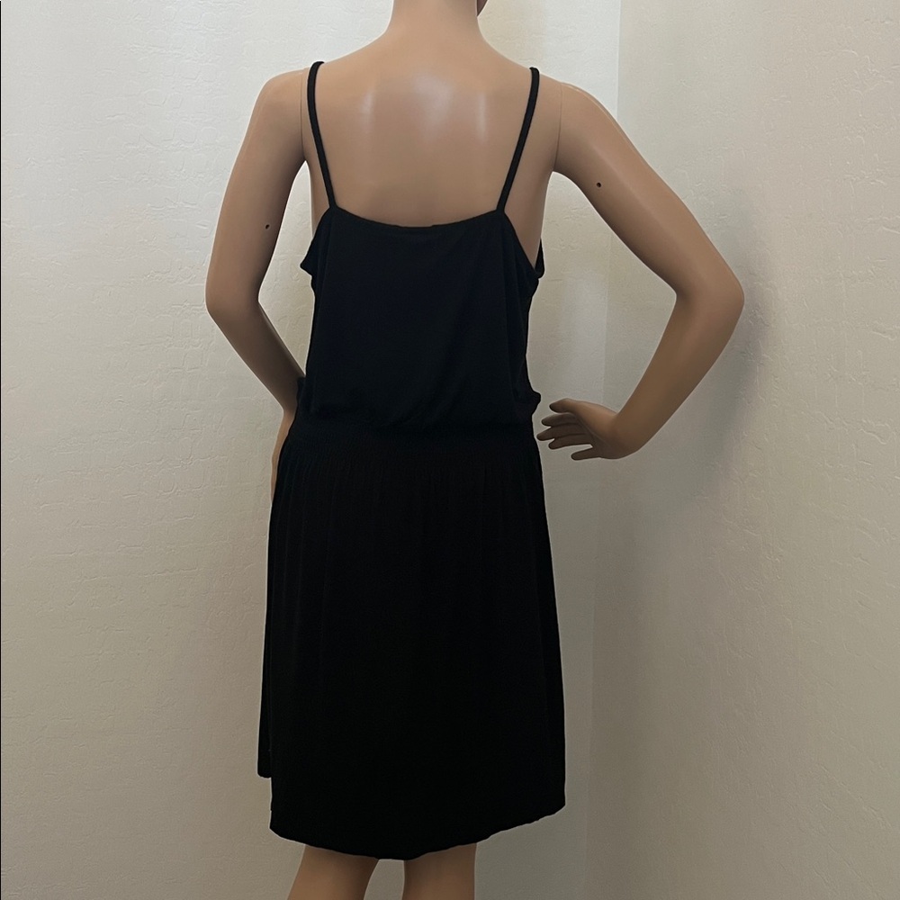 H&M Basic Black Mini Dress with Spaghetti Straps - Size M - Picture 3 of 11